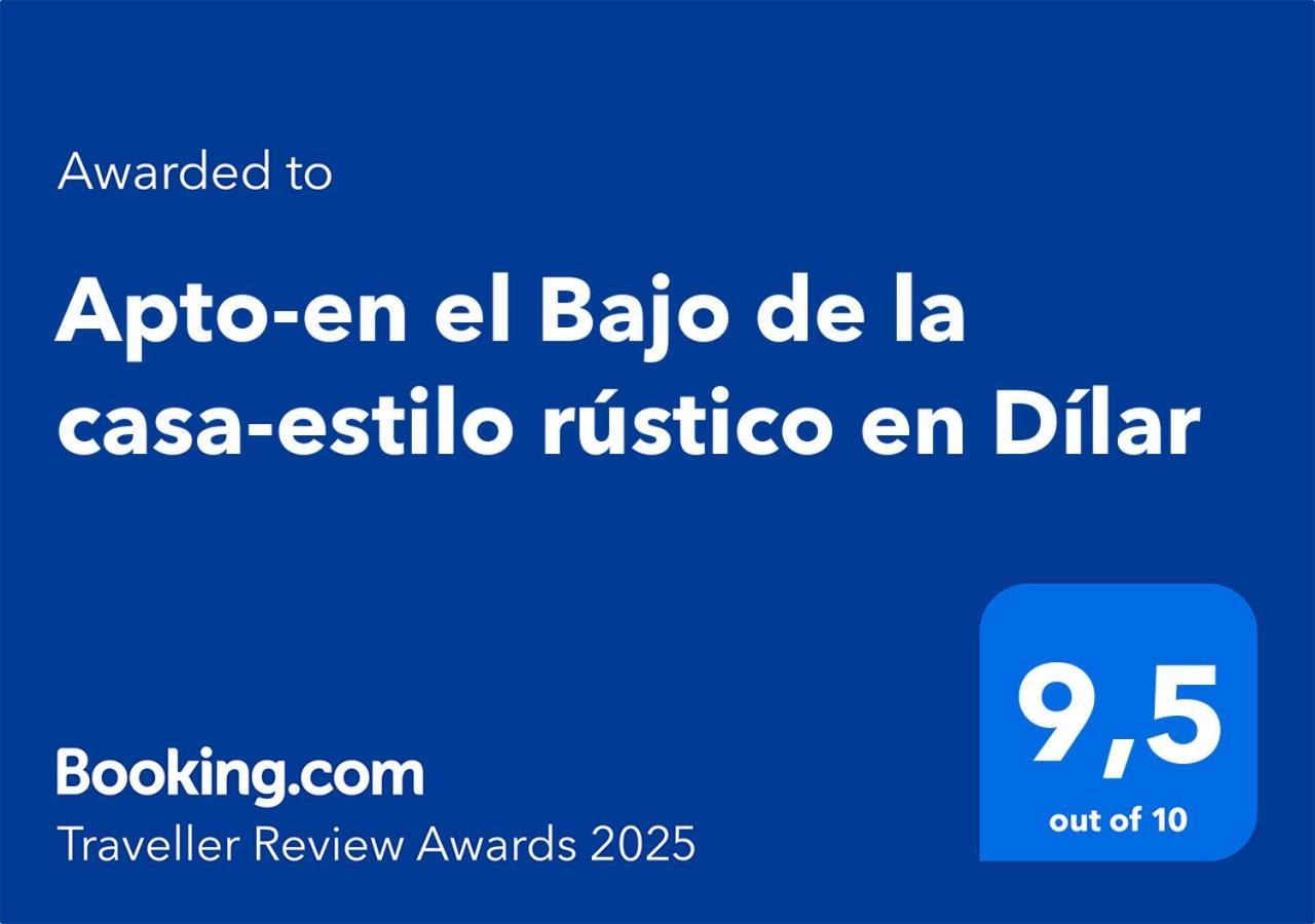 Apto-En El Bajo De La Casa-Estilo Rustico En Дилар Экстерьер фото